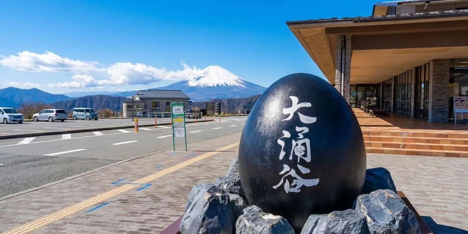Black-egg monument at Owakudani