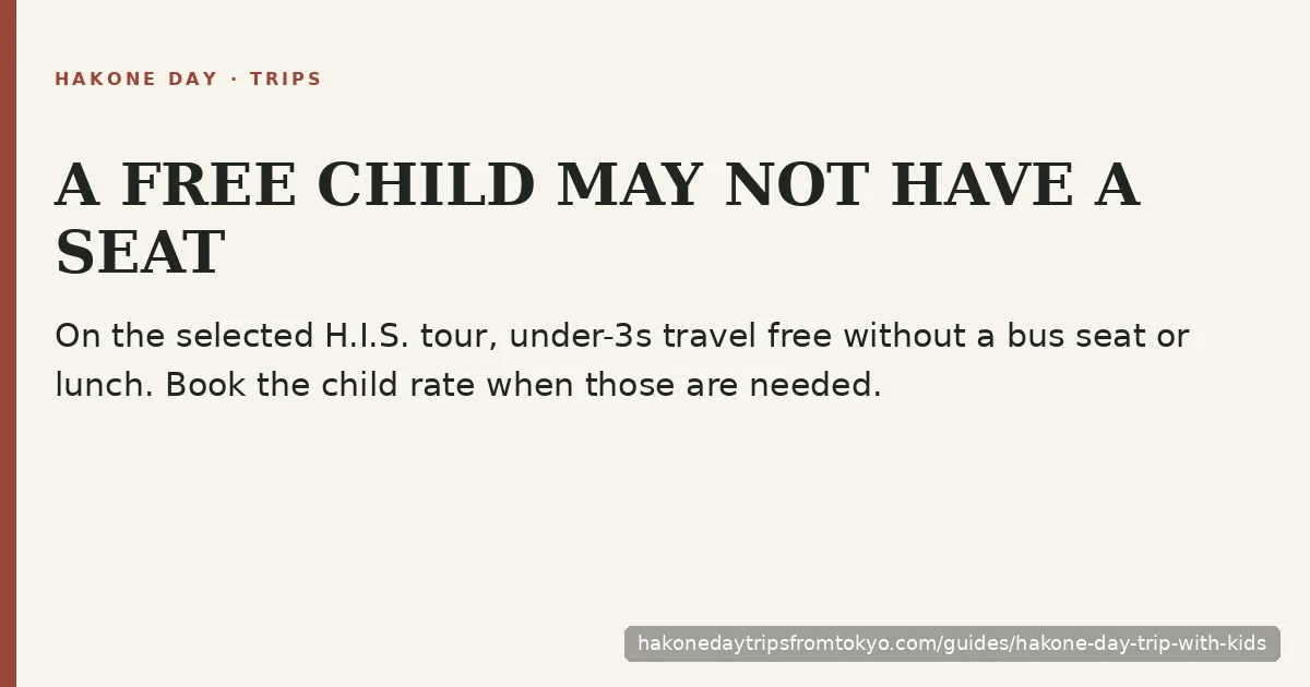 A free child may not have a seat